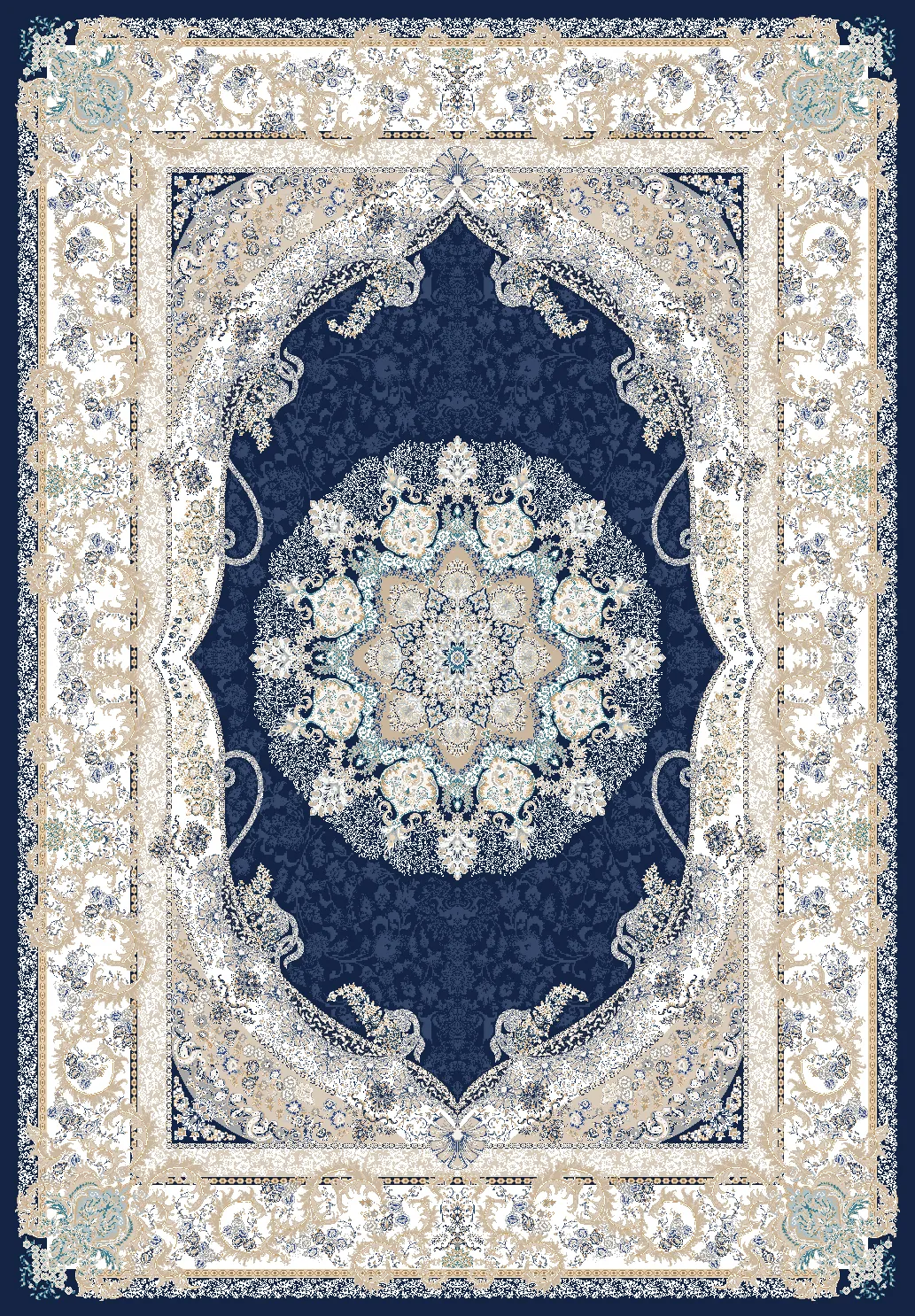 Tapete Wilton - Asara (azul)