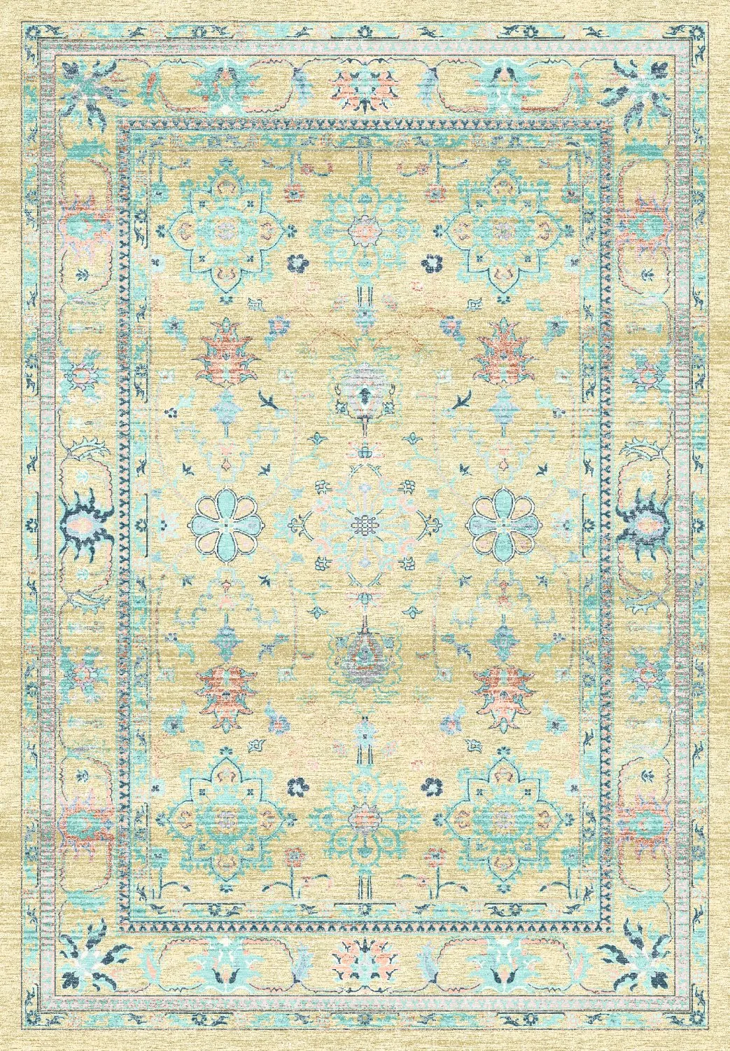 Tapete Wilton - Livley (amarelo)