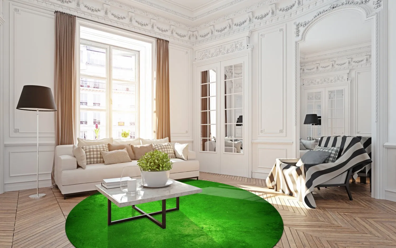 Tapete redondo - Anzio (verde)