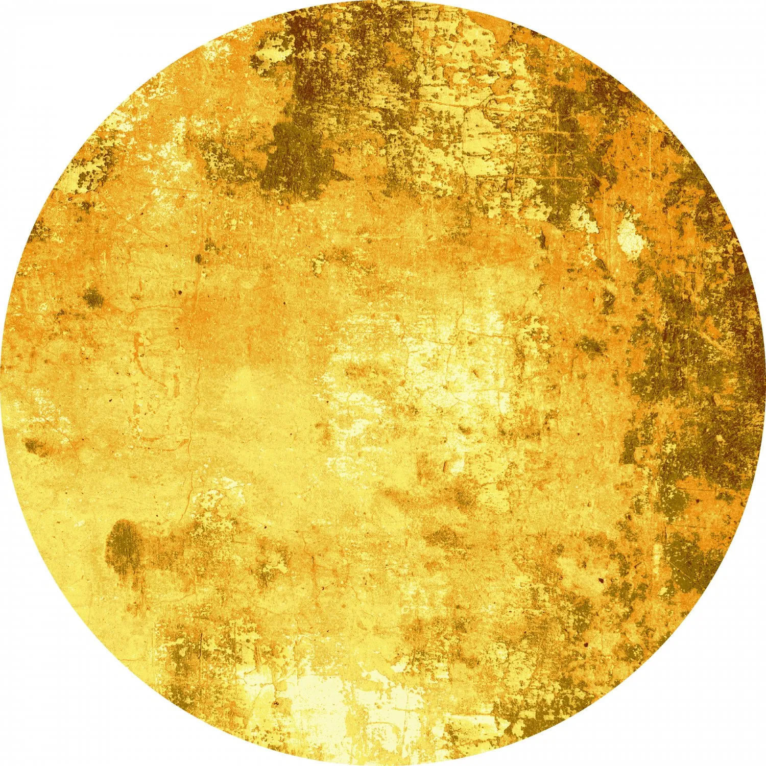 Tapete redondo - Salitto (dourado)