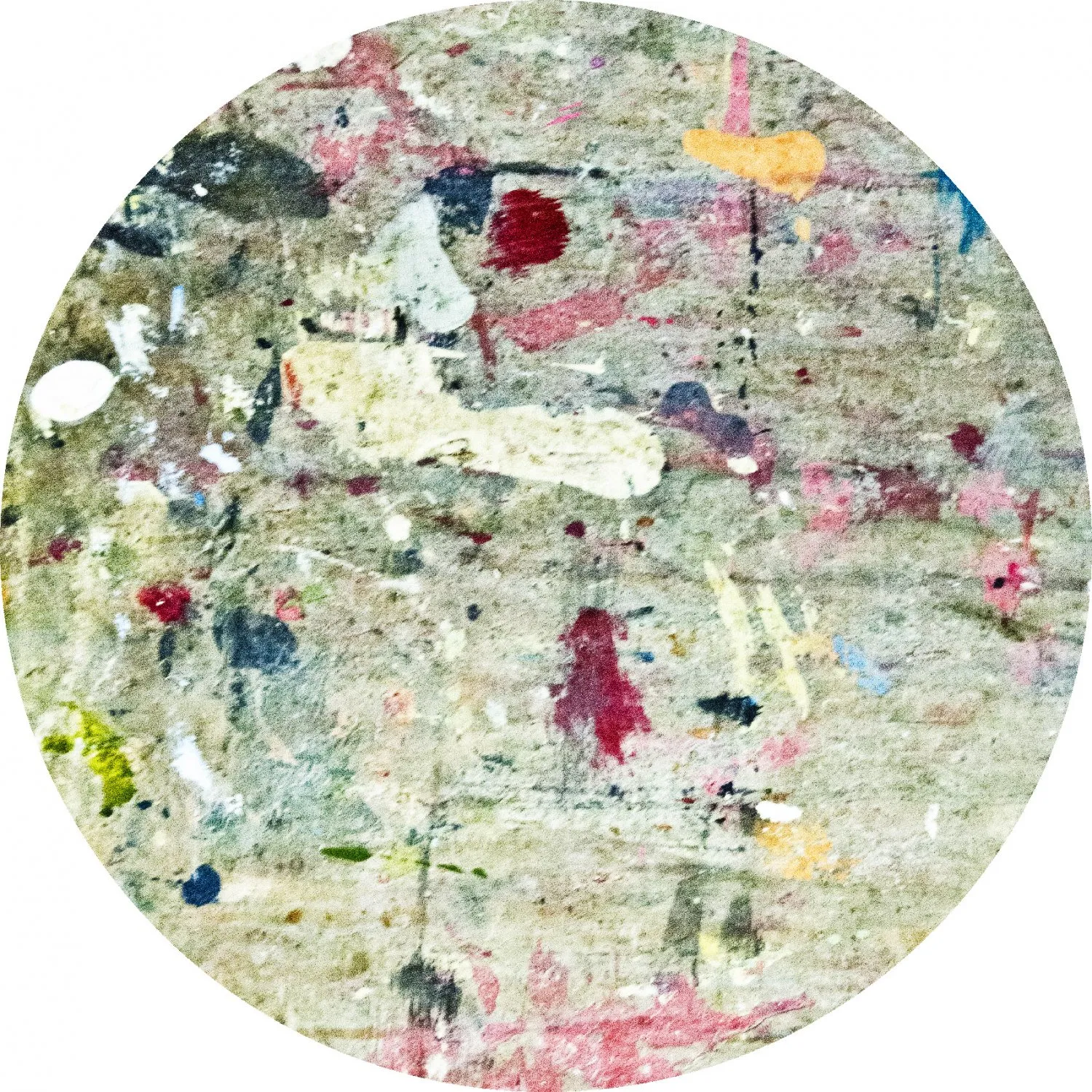 Tapete redondo - Satriano (cinza/multicolorido)