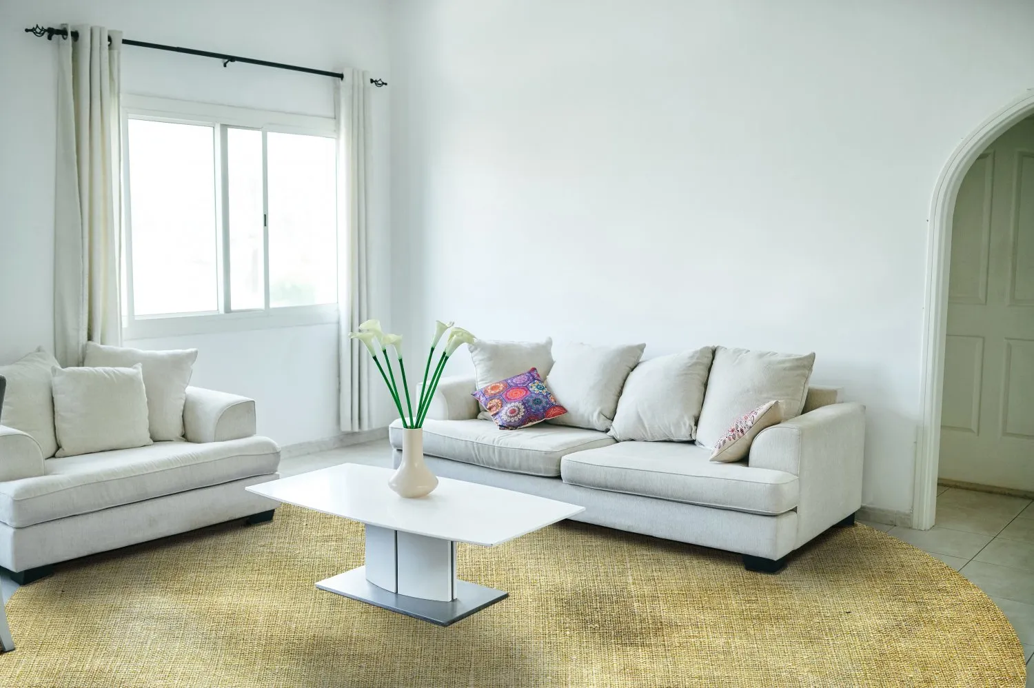 Tapete redondo - Chodos (dourado)