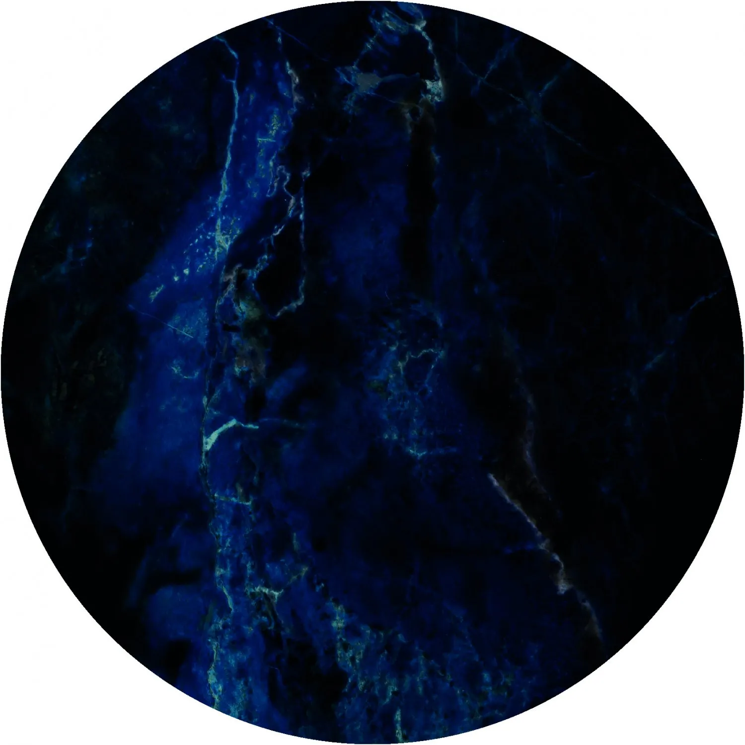 Tapete redondo - Zuani (azul escuro)