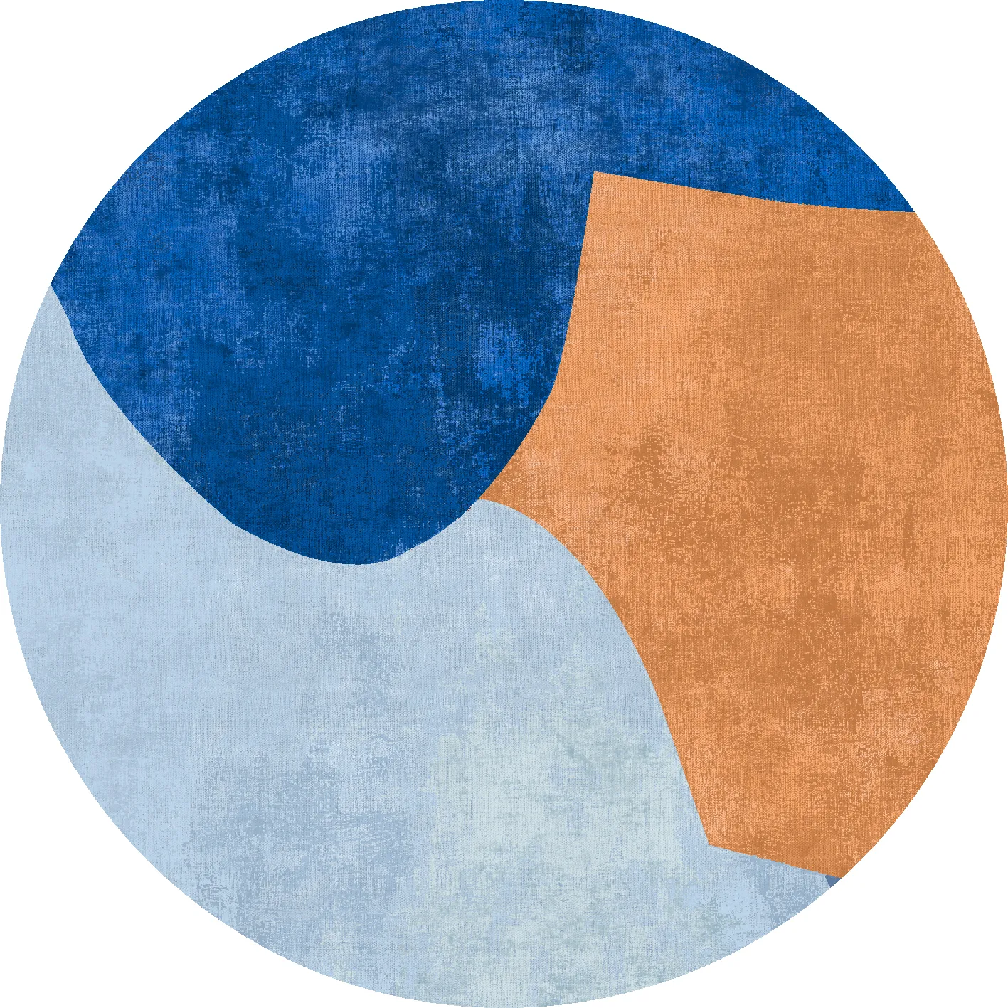 Tapete redondo - Lazio (azul)