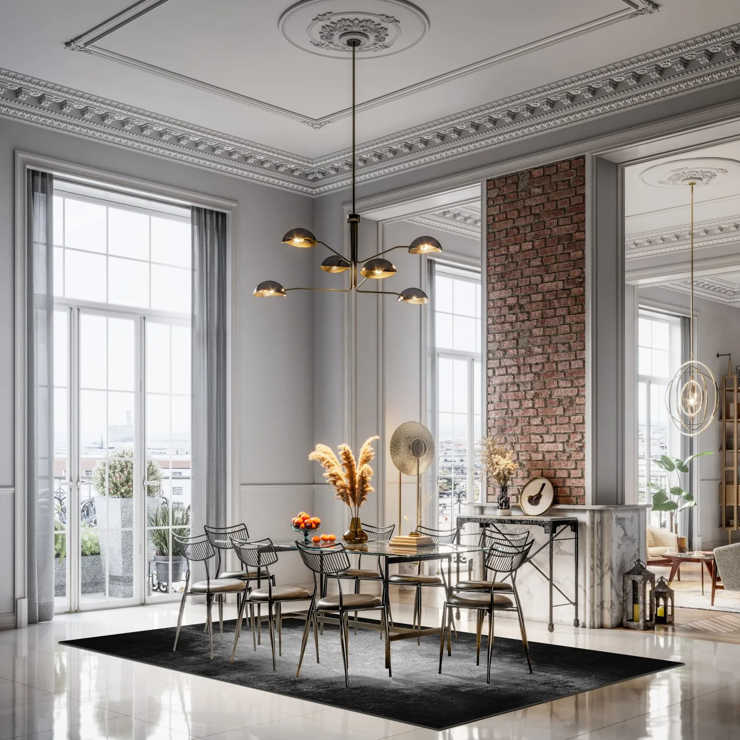 Tapete Wilton - Megara (cinza)