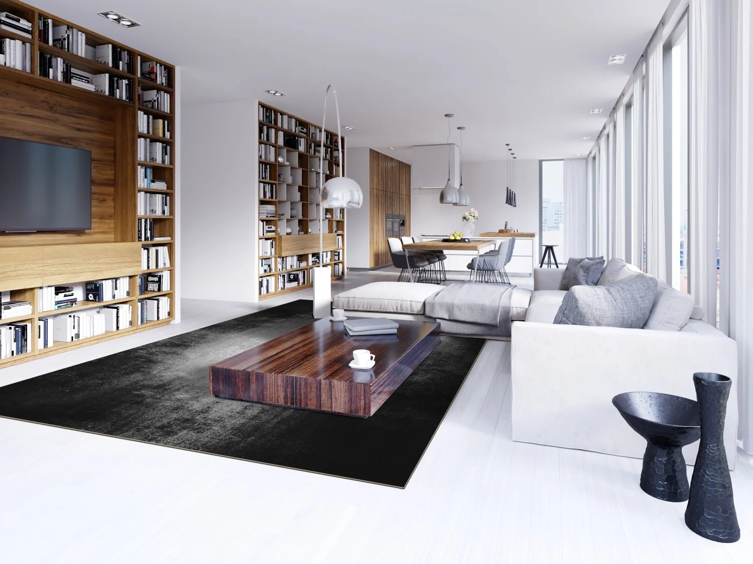 Tapete Wilton - Megara (cinza)