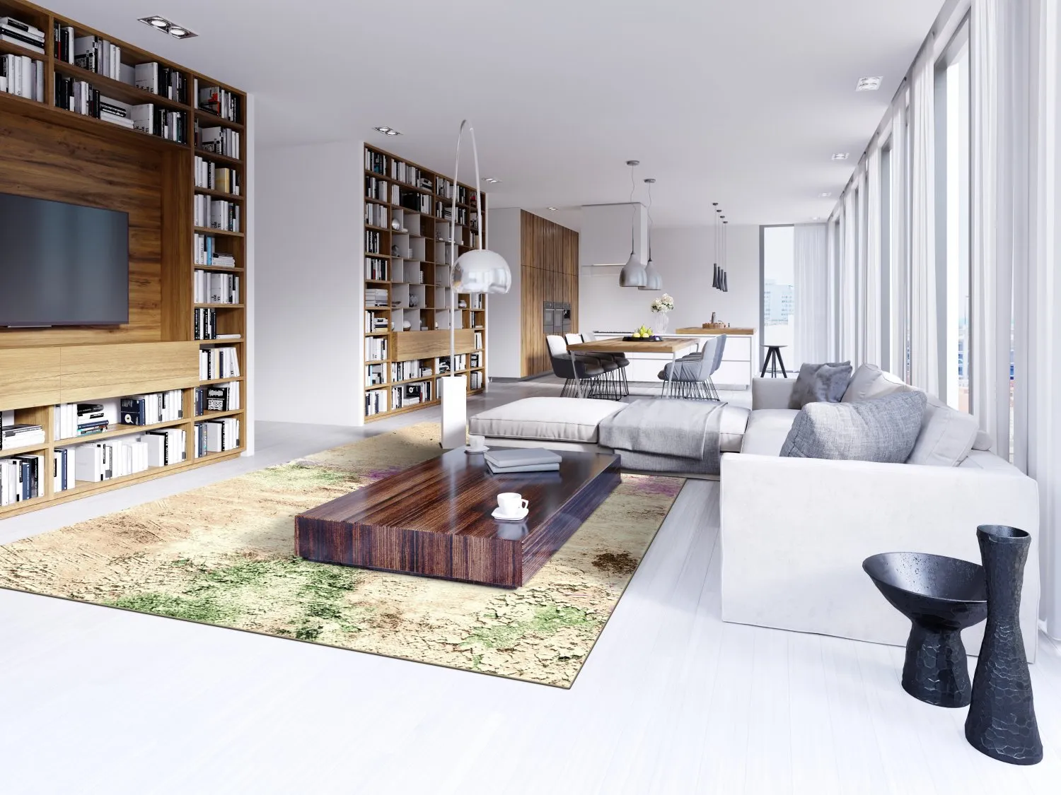 Tapete Wilton - Dimos (bege/multicolorido)