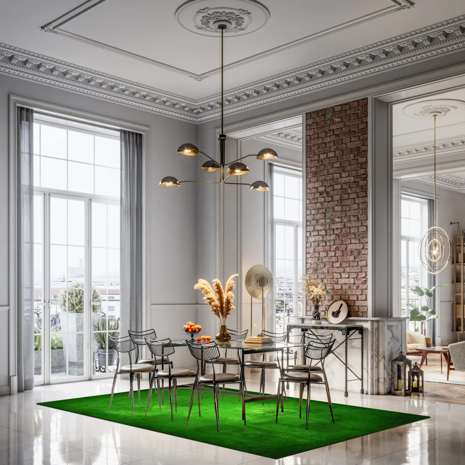 Tapete Wilton - Anzio (verde)