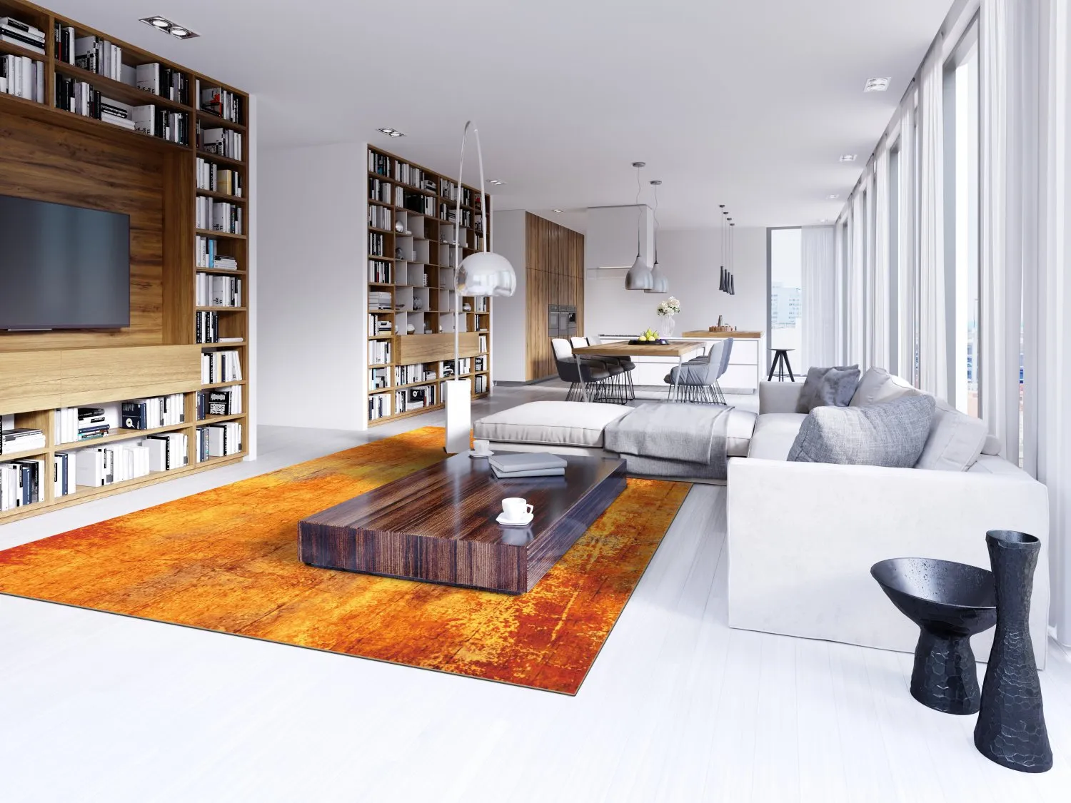 Tapete Wilton - Cesano (laranja)