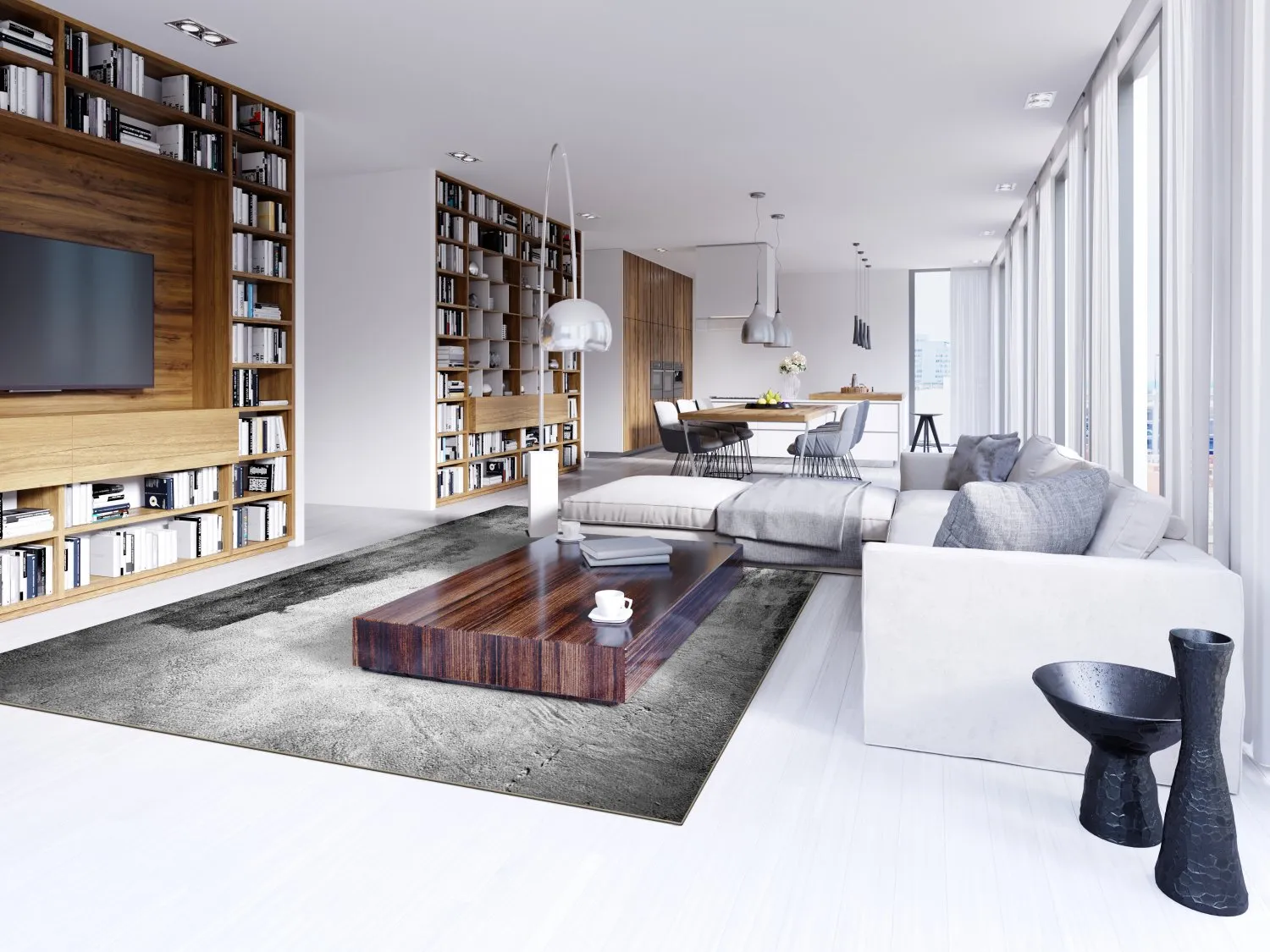 Tapete Wilton - Esperia (cinza)