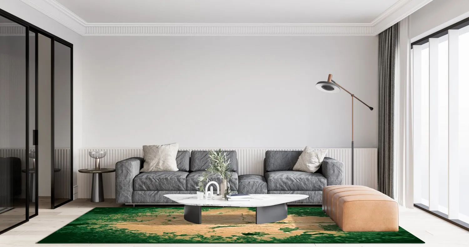 Tapete Wilton - Positano (bege/verde)