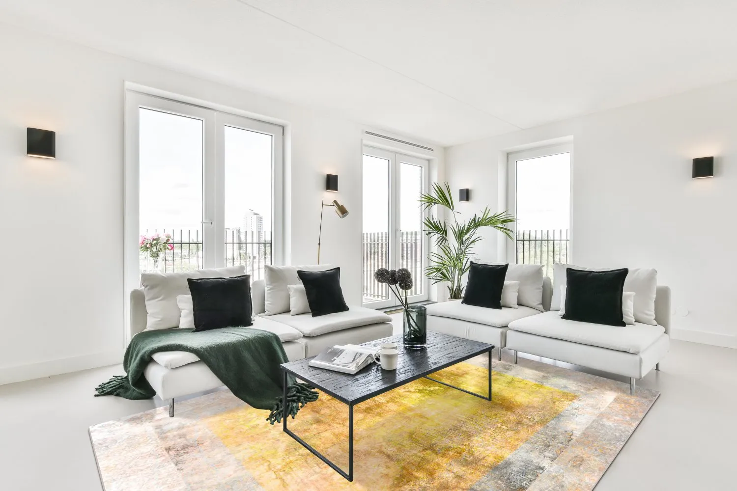 Tapete Wilton - Budoni (cinza/bege/amarelo)