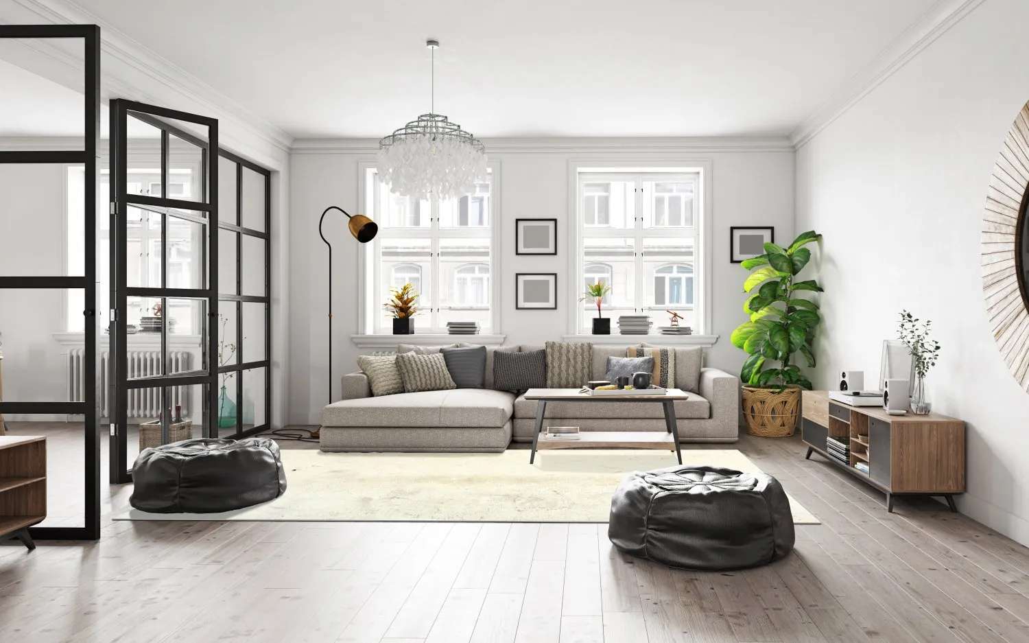 Tapete Wilton - Osuna (cinza/bege)