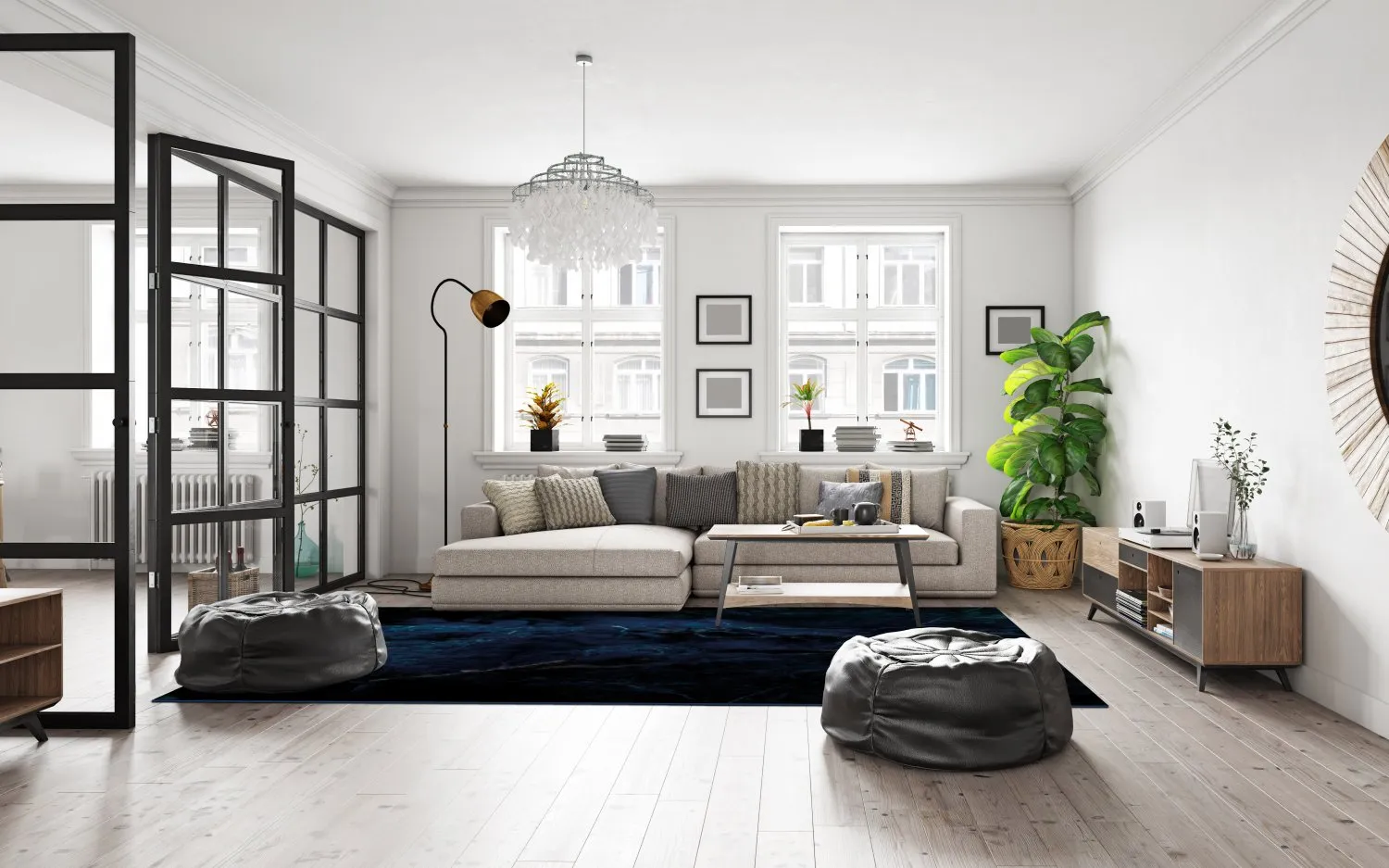 Tapete Wilton - Zuani (azul escuro)