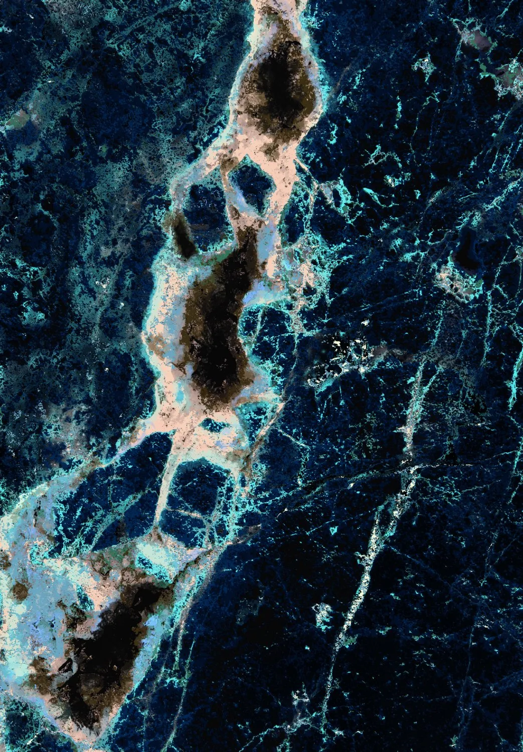 Tapete Wilton - Narbolia (azul/multicolorido)