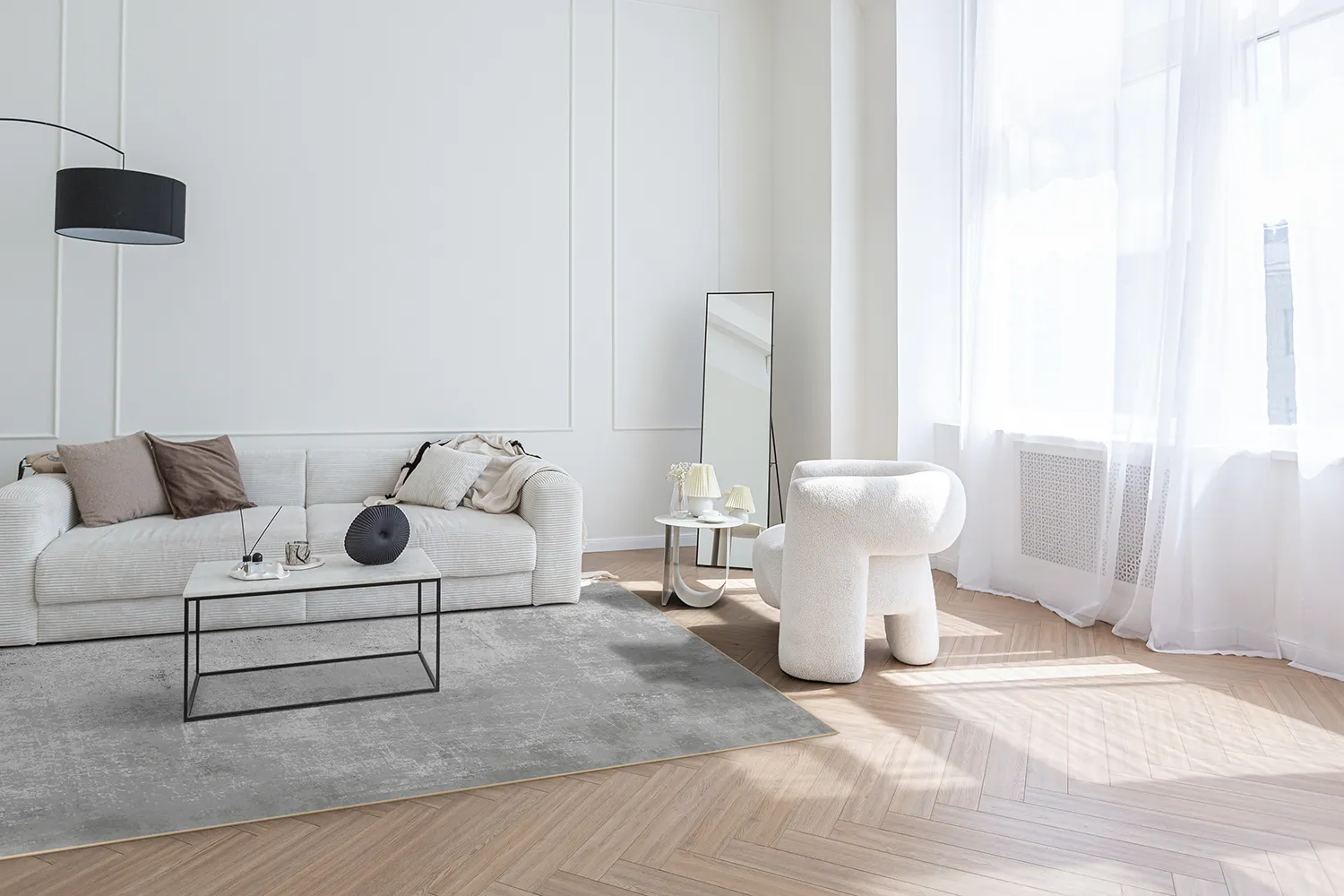 Tapete Wilton - Lynton (cinza)