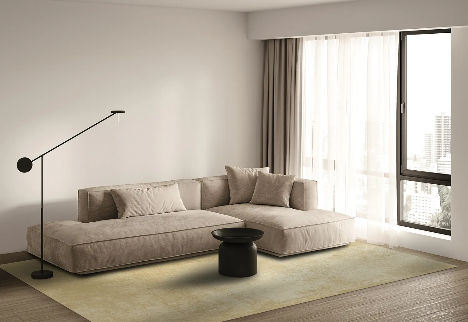 Tapete Wilton - Lynton (dourado)