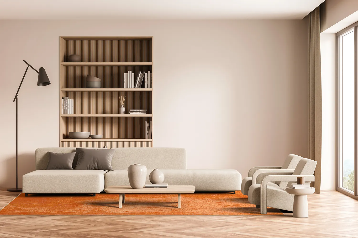 Tapete Wilton - Lynton (laranja)