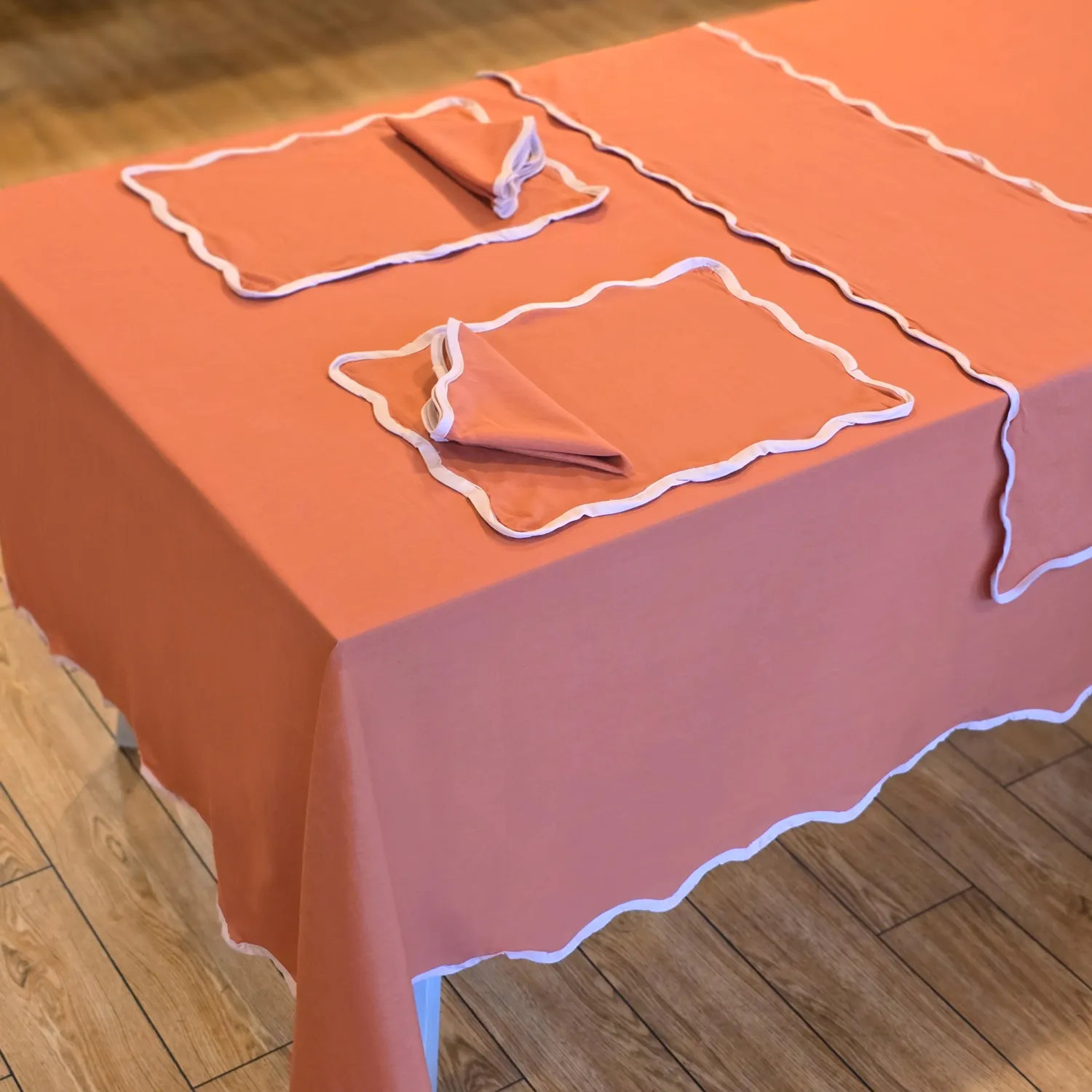 Toalha de mesa de algodão Yrsa (ferrugem)