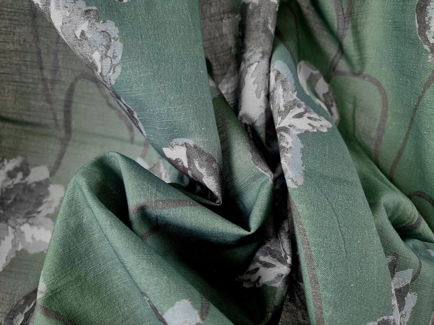 Toalha de mesa de algodão Alegria (verde)