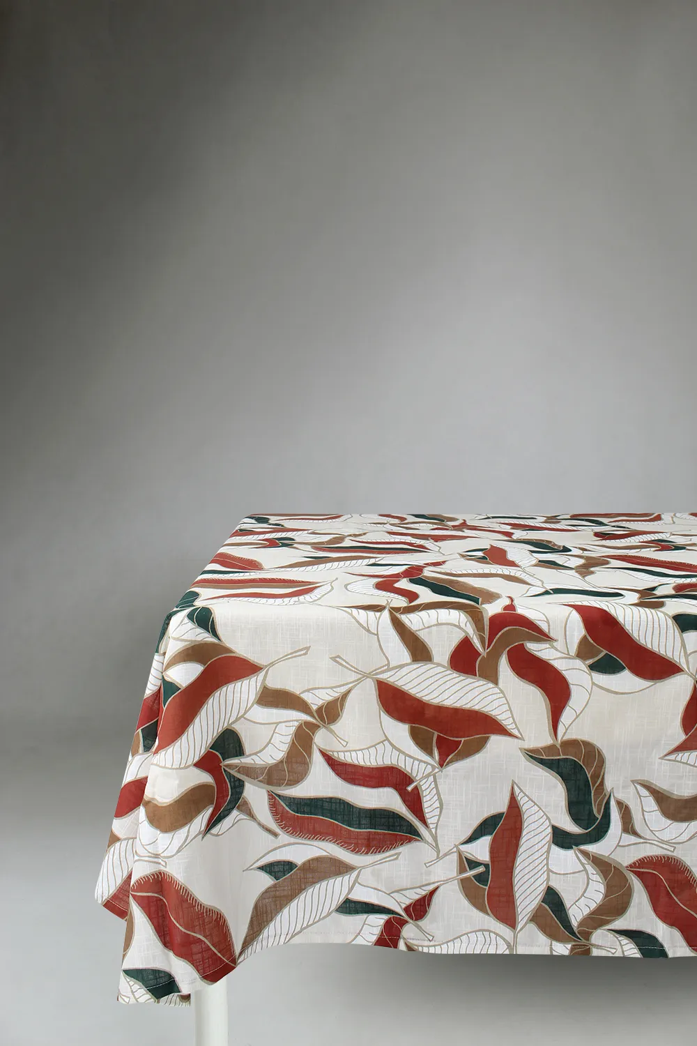 Toalha de mesa de algodão Amalie (bege/ferrugem)