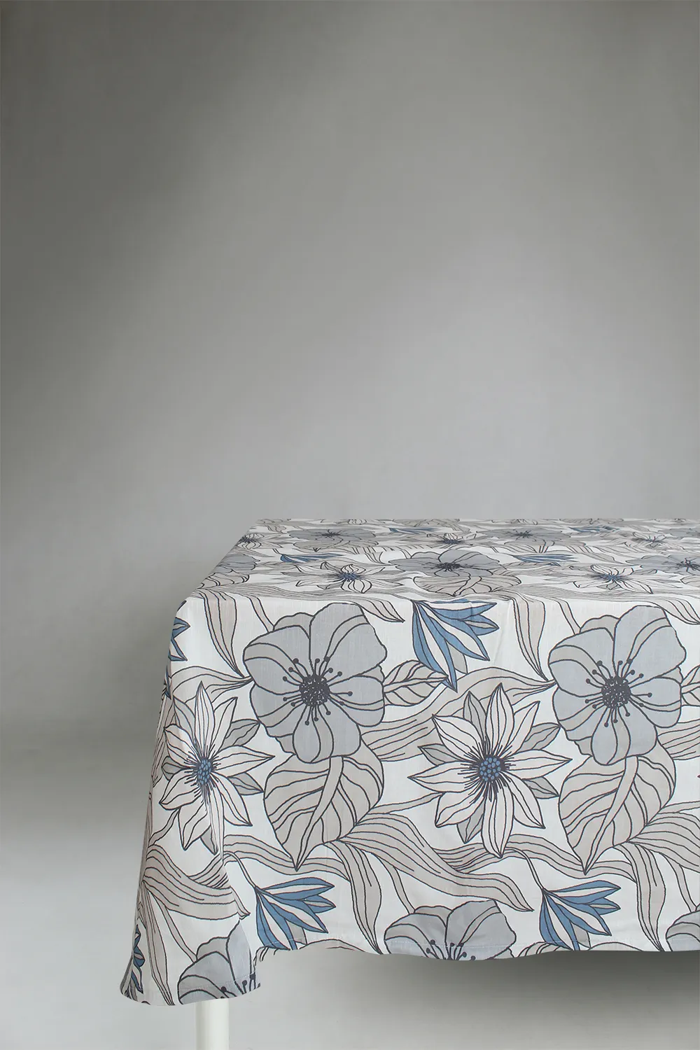 Toalha de mesa de algodão Aurelia (azul)