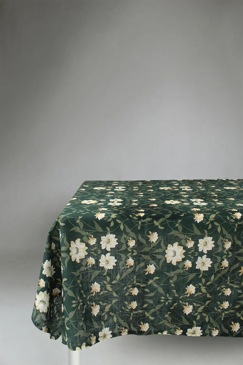 Toalha de mesa de algodão Bodil (verde)
