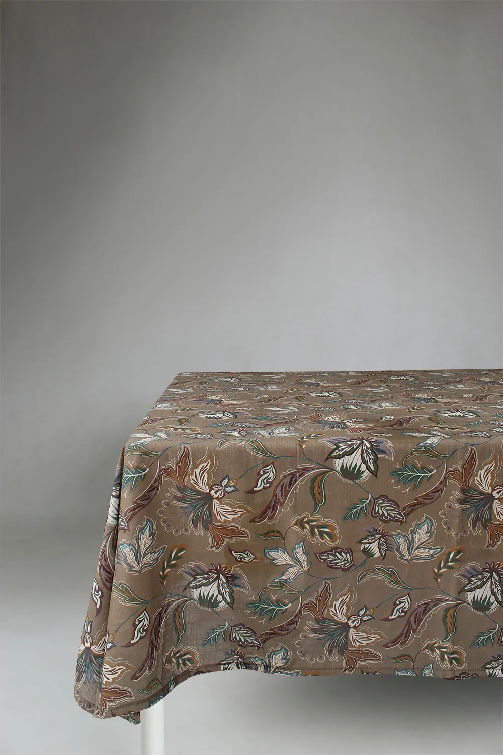 Toalha de mesa de algodão Dagny (marrom)