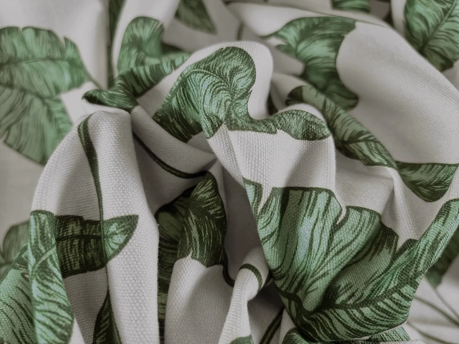 Toalha de mesa de algodão Leaves (verde)