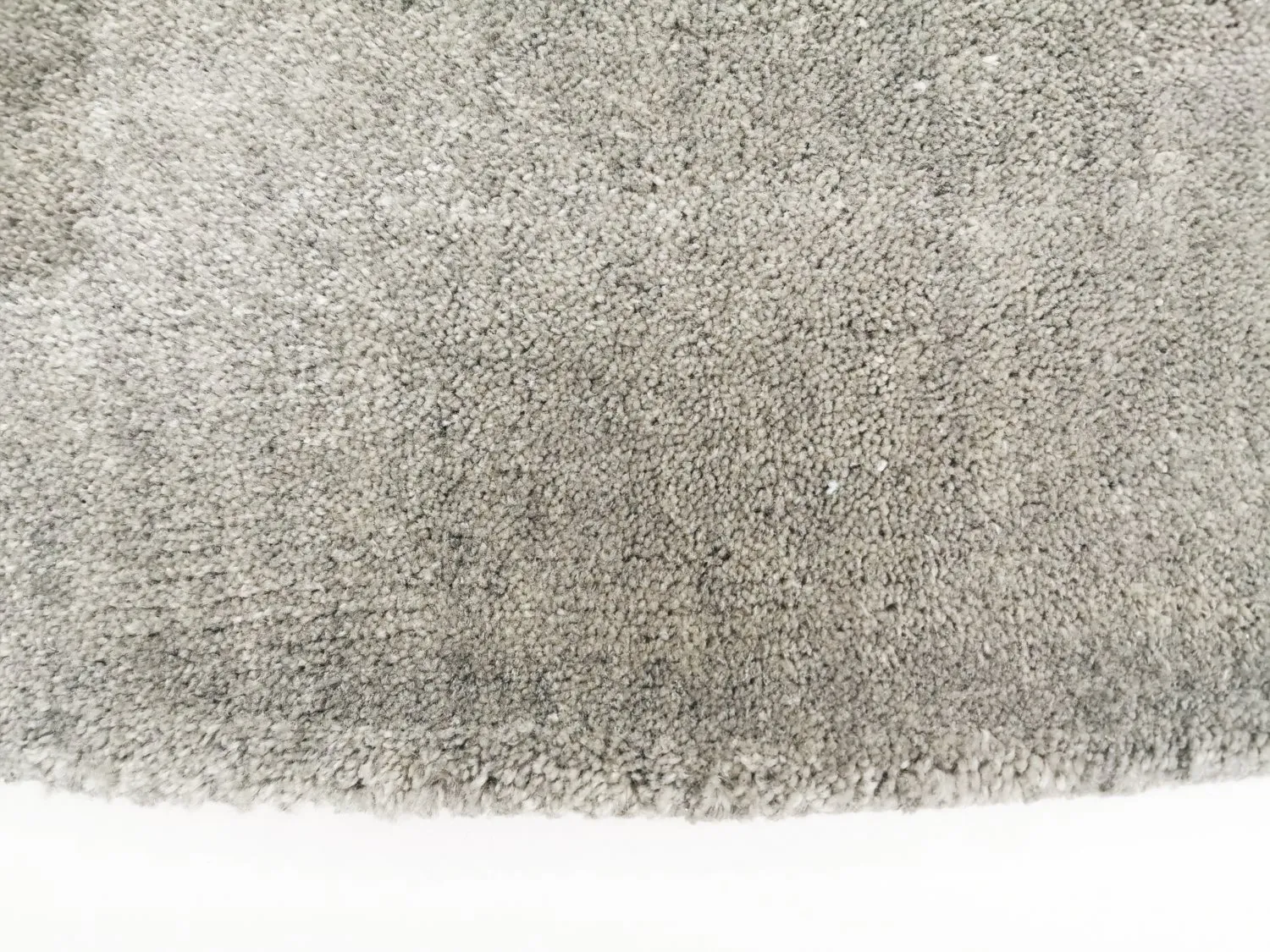 Tapete redondo - Recycled PET with viscose look (cinza)