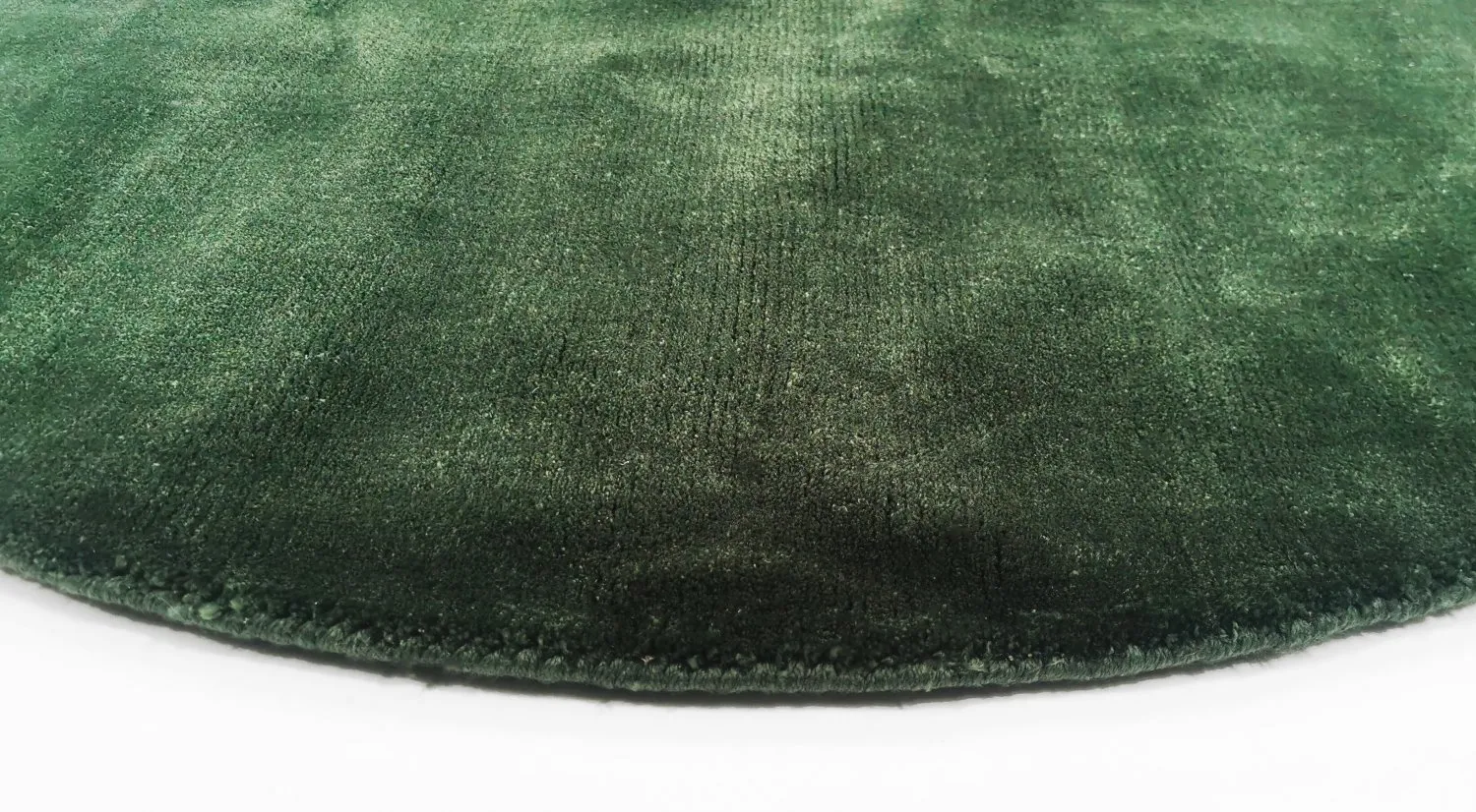 Tapete redondo - Recycled PET with viscose look (verde)