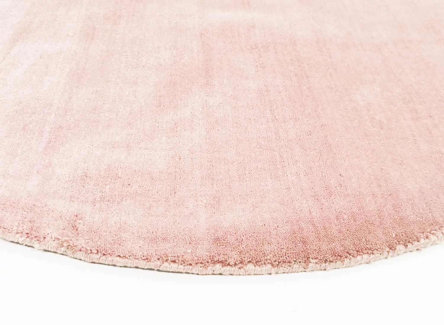 Tapete redondo - Recycled PET with viscose look (rosa)
