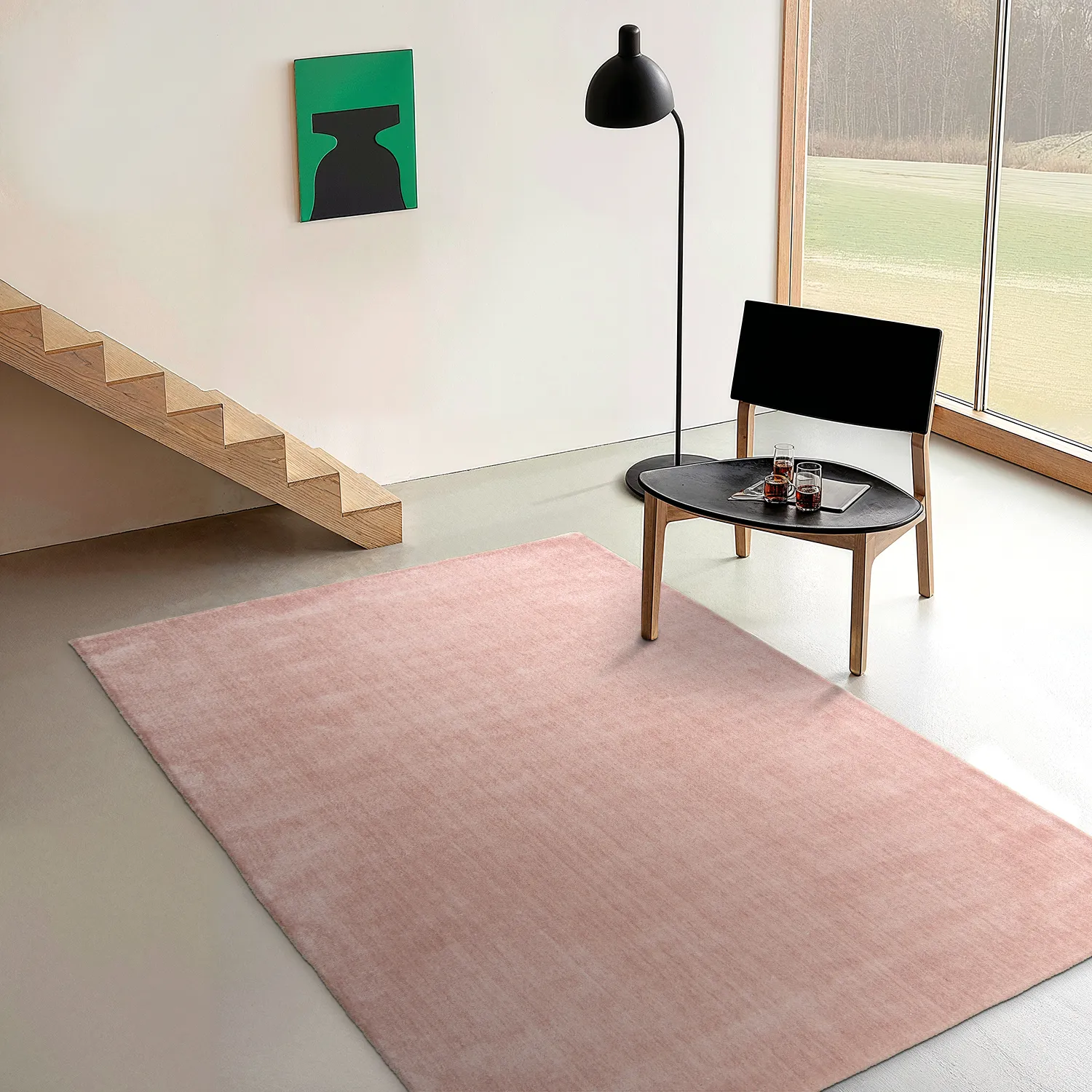 Recycled PET with viscose look (rosa)