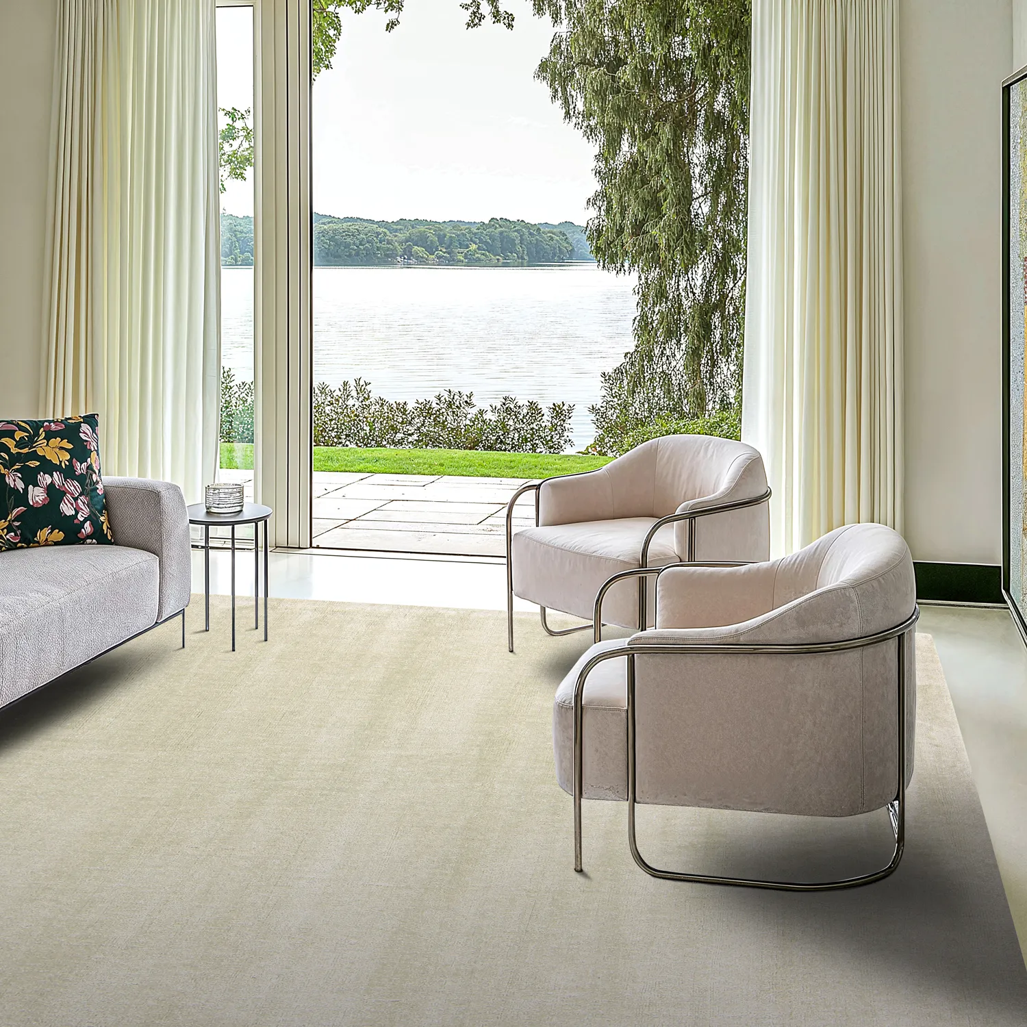 Recycled PET with viscose look (verde menta)