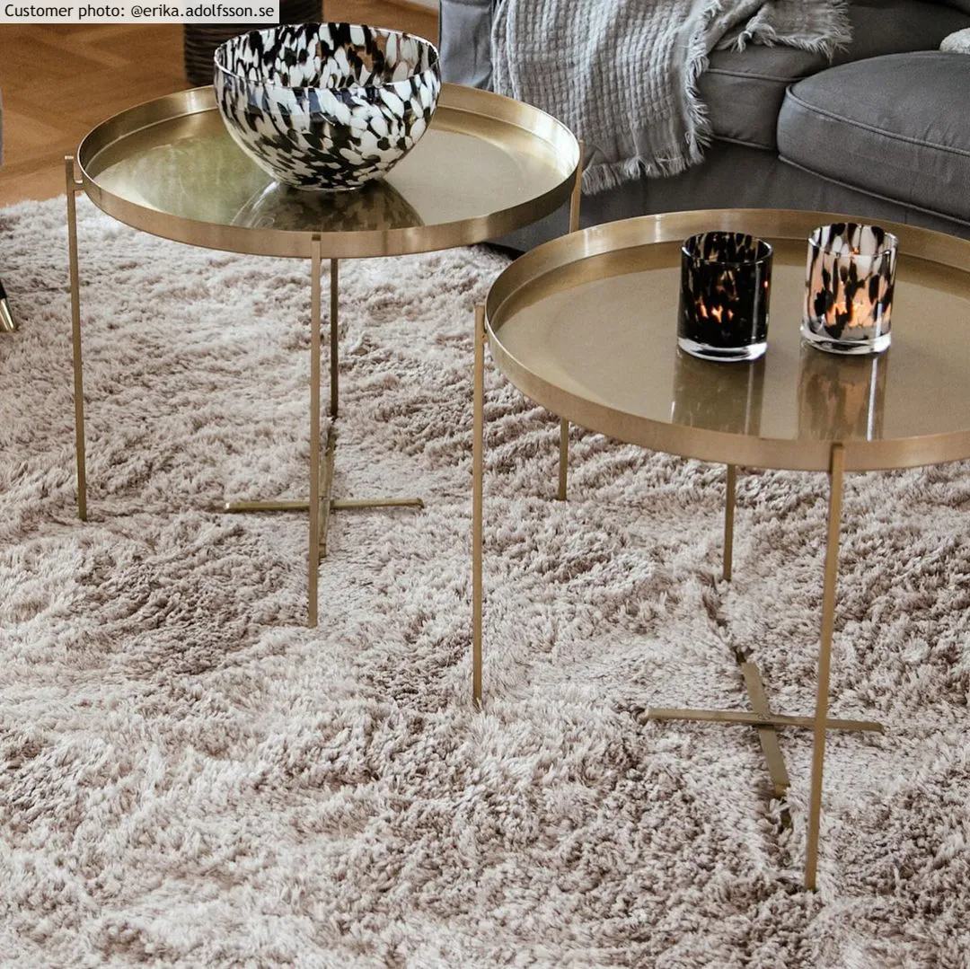 Runda mattor - Kanvas (beige)
