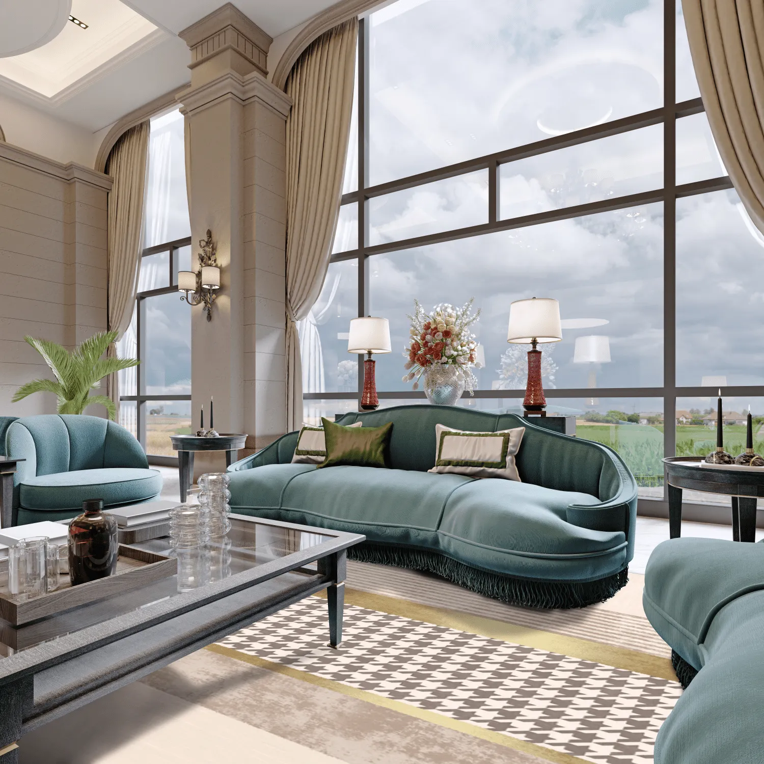 Tapete Wilton - Esme (bege/multicolorido)