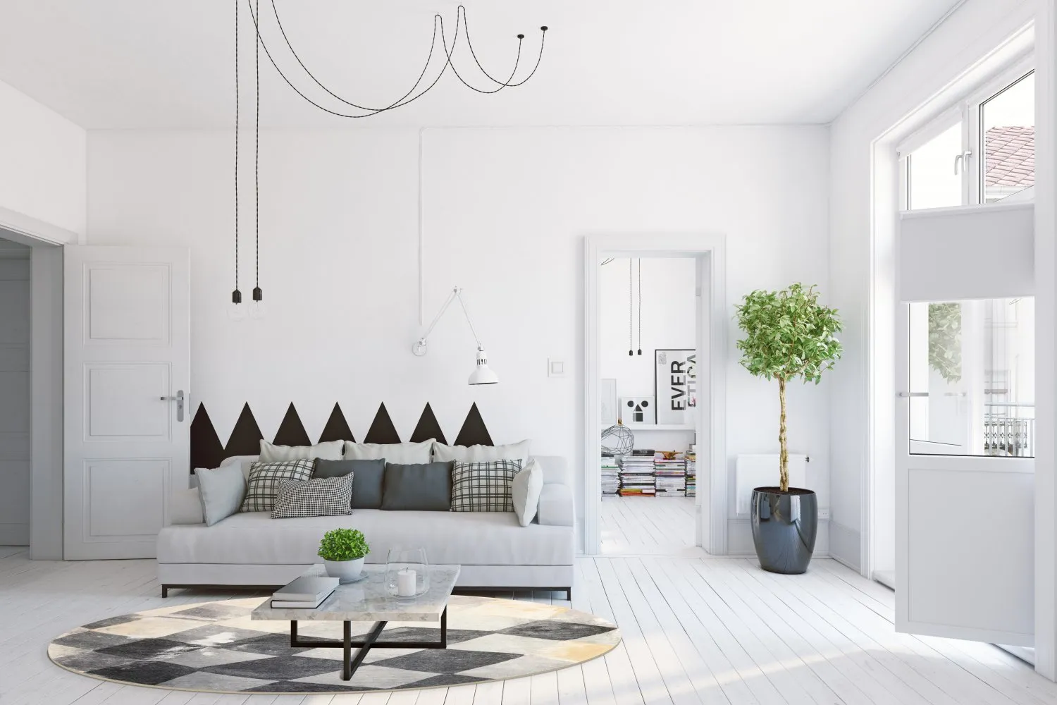 Tapete redondo - Daire (multicolorido)