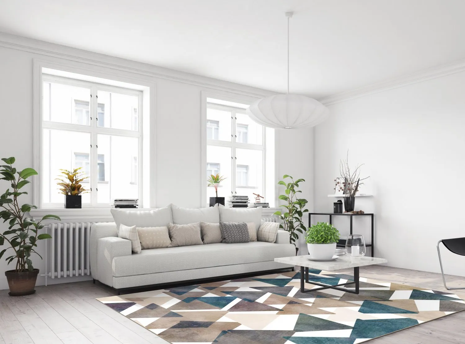 Tapete Wilton - Branco (multicolorido)