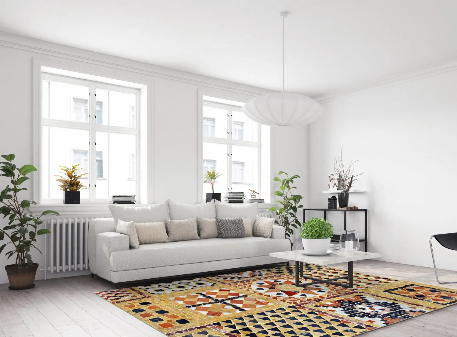 Tapete Wilton - Bosa (multicolorido)