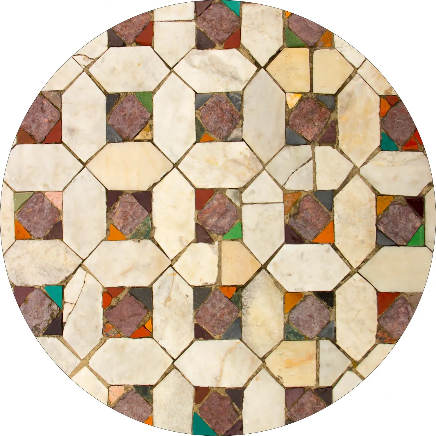 Tapete redondo - Evisa (multicolorido)