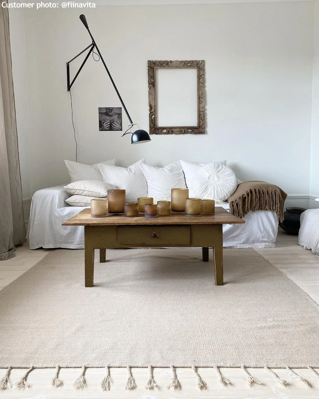 Tapete de lã - Malana (bege)