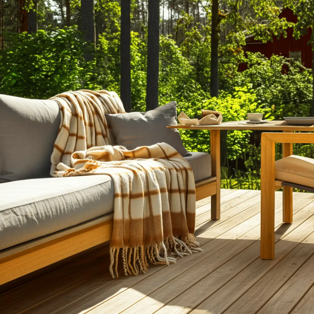 Manta em mistura de lã - Rachel (amarelo)