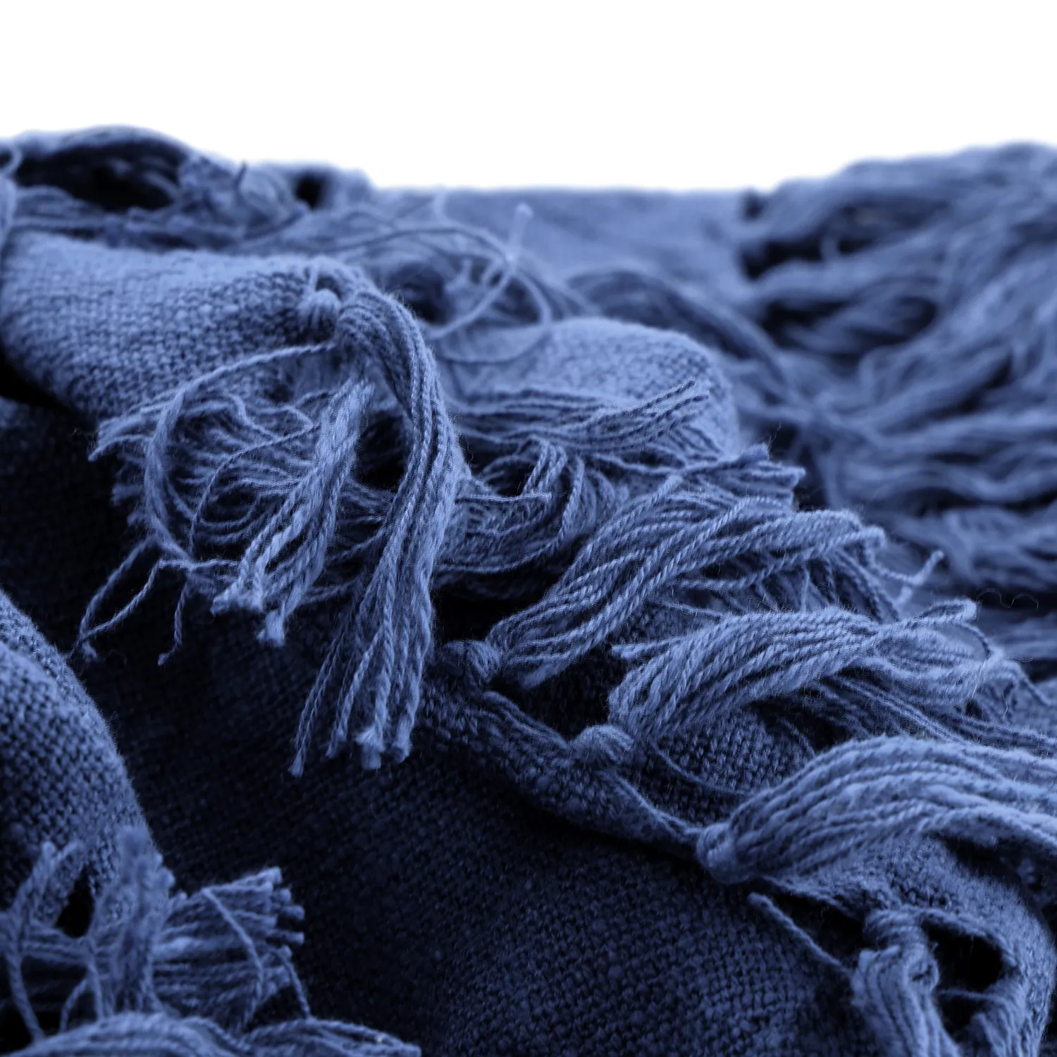 Cobertores - Veya cotton throw (azul-marinho)