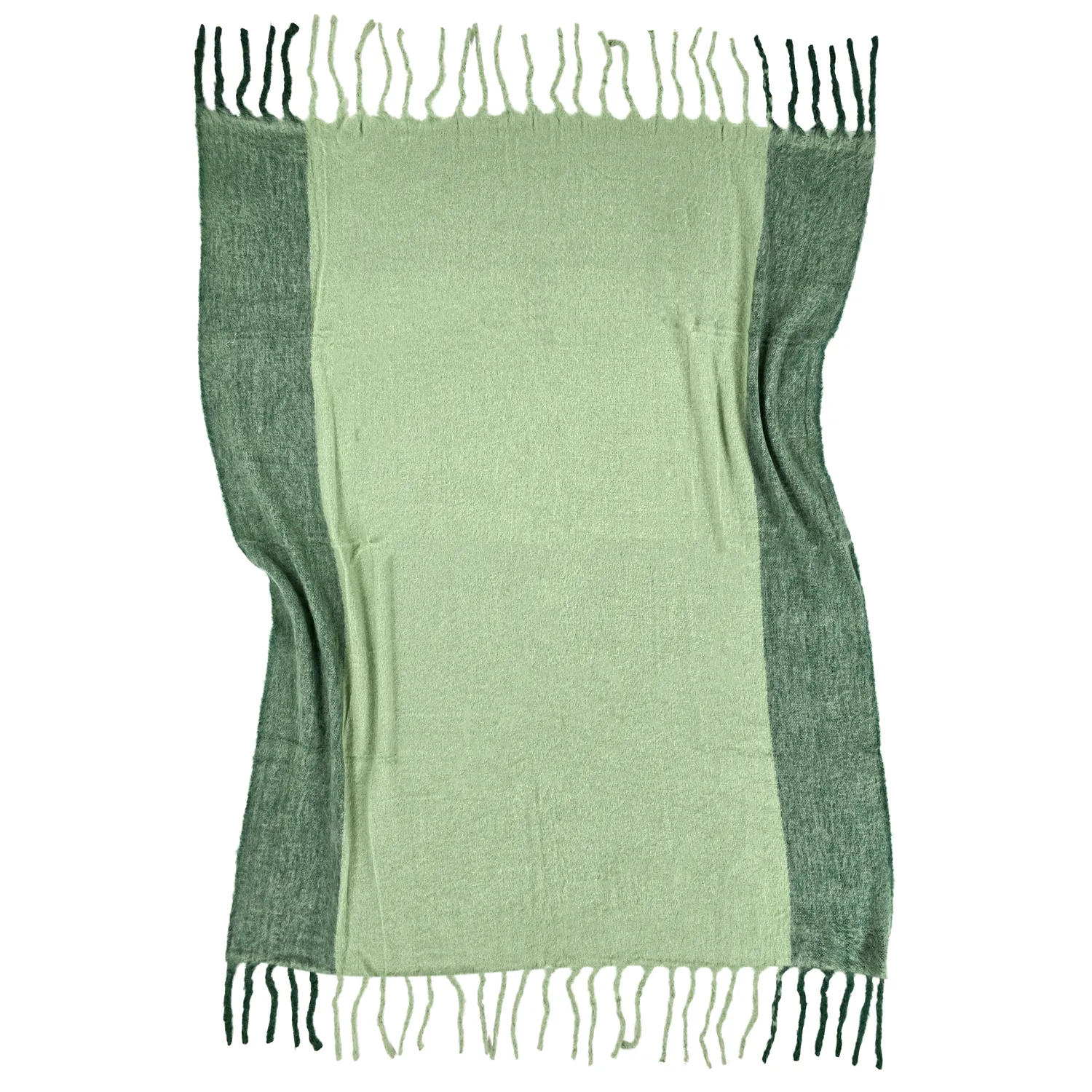 Manta em mistura de lã - Carol (verde)