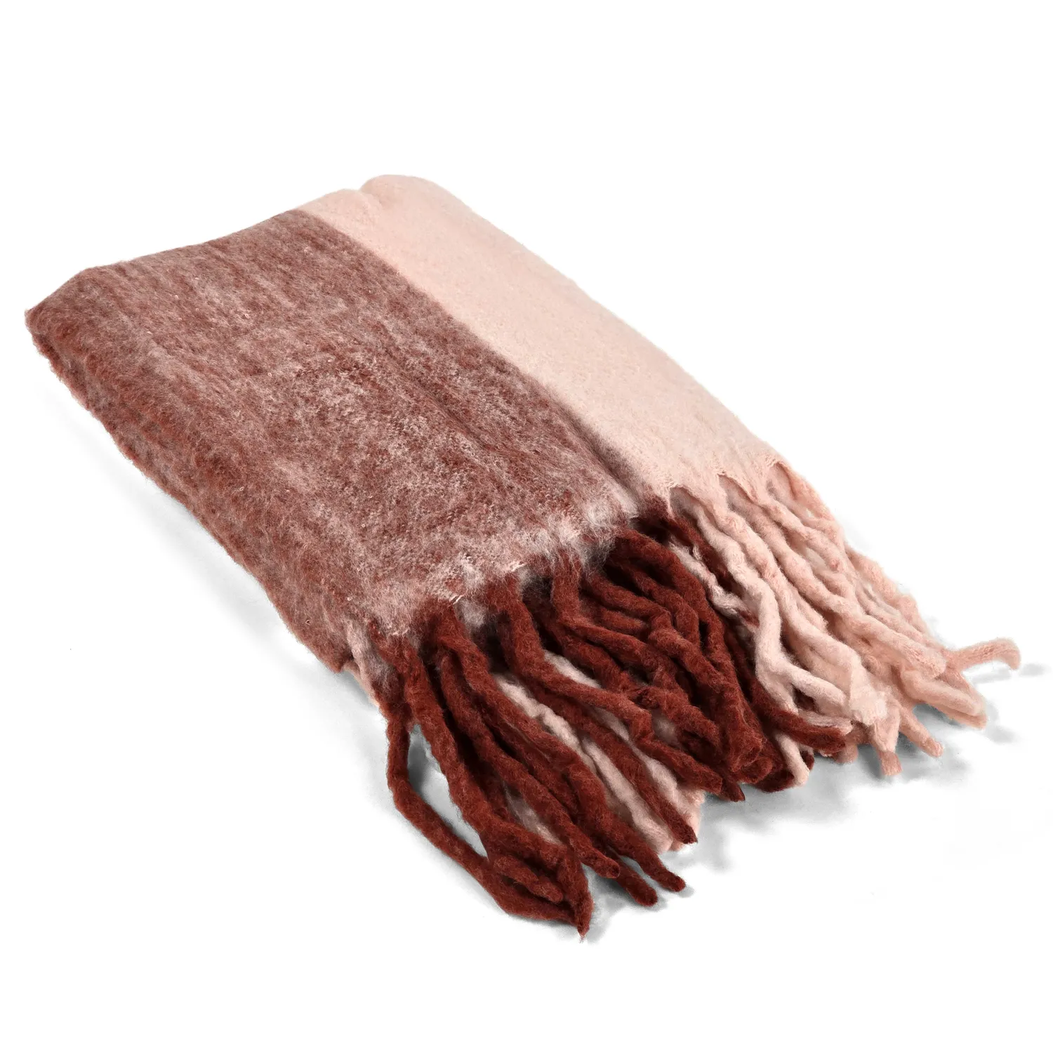 Manta em mistura de lã - Carol (rosa)