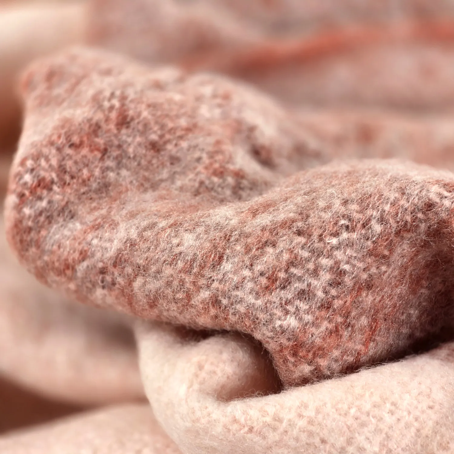 Manta em mistura de lã - Carol (rosa)