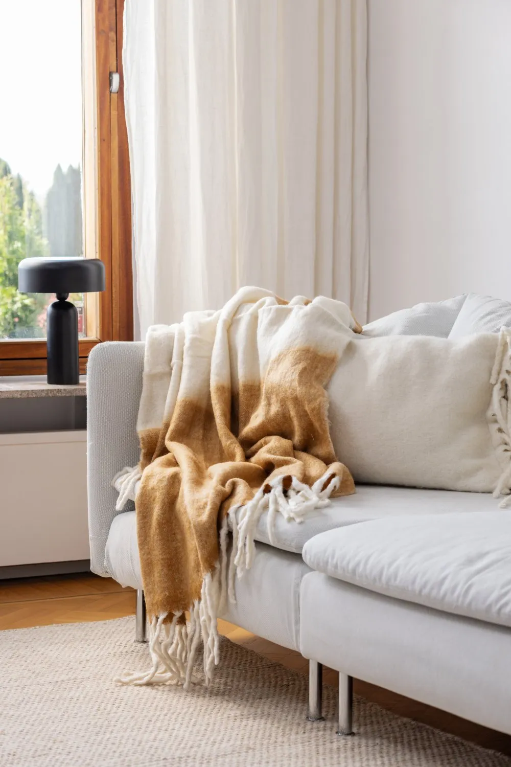 Manta em mistura de lã - Carrie (amarelo)