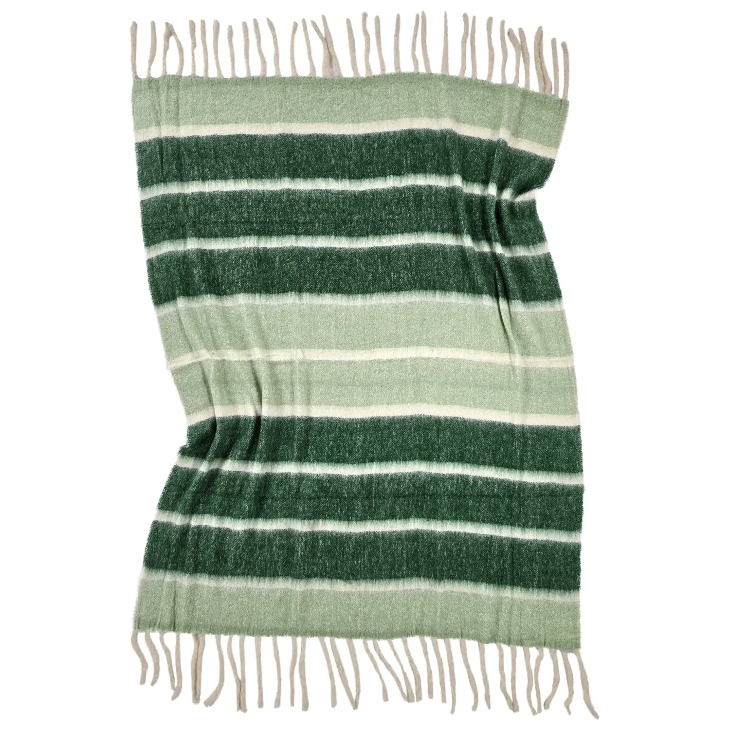 Manta em mistura de lã - Charlotte (verde)