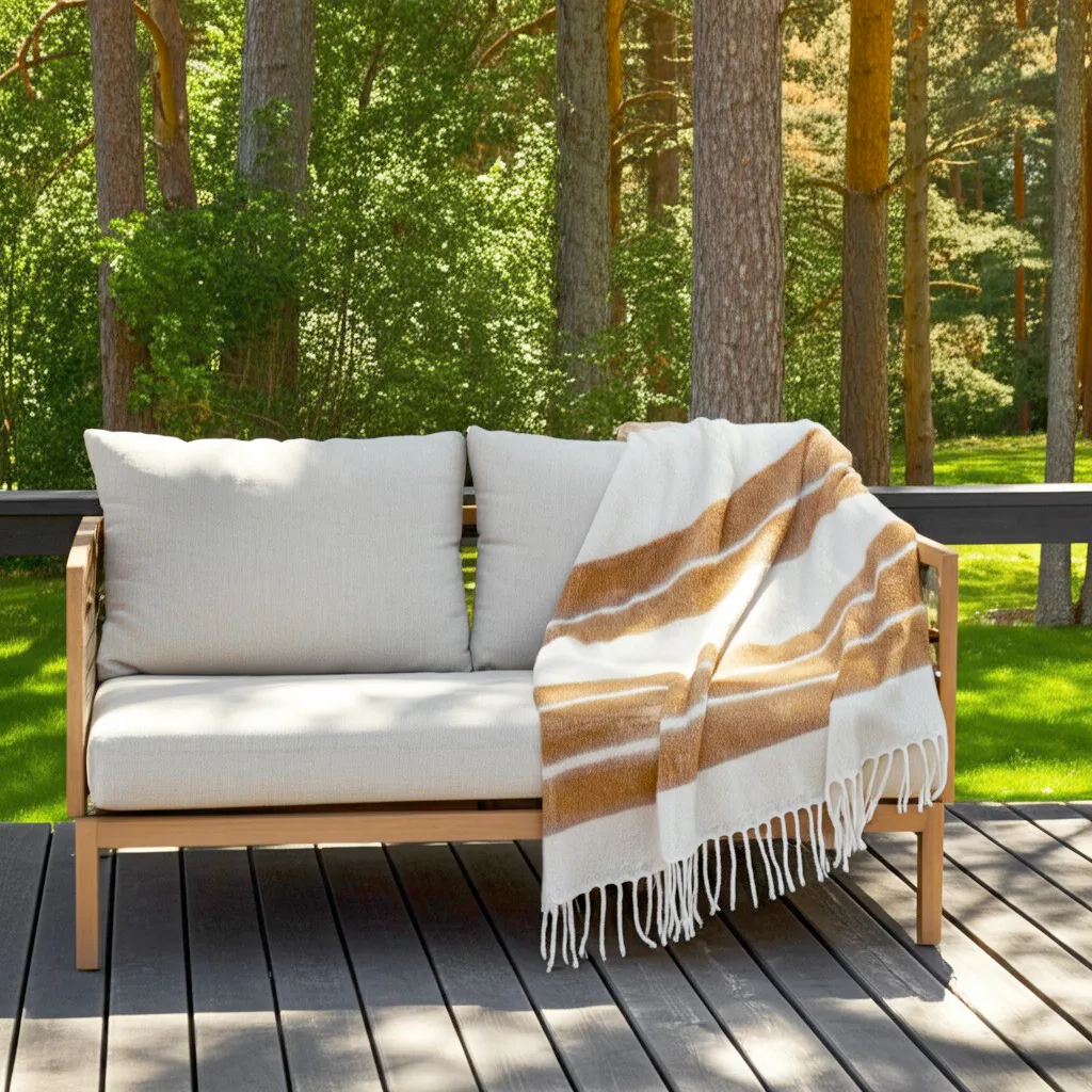 Manta em mistura de lã - Charlotte (amarelo)