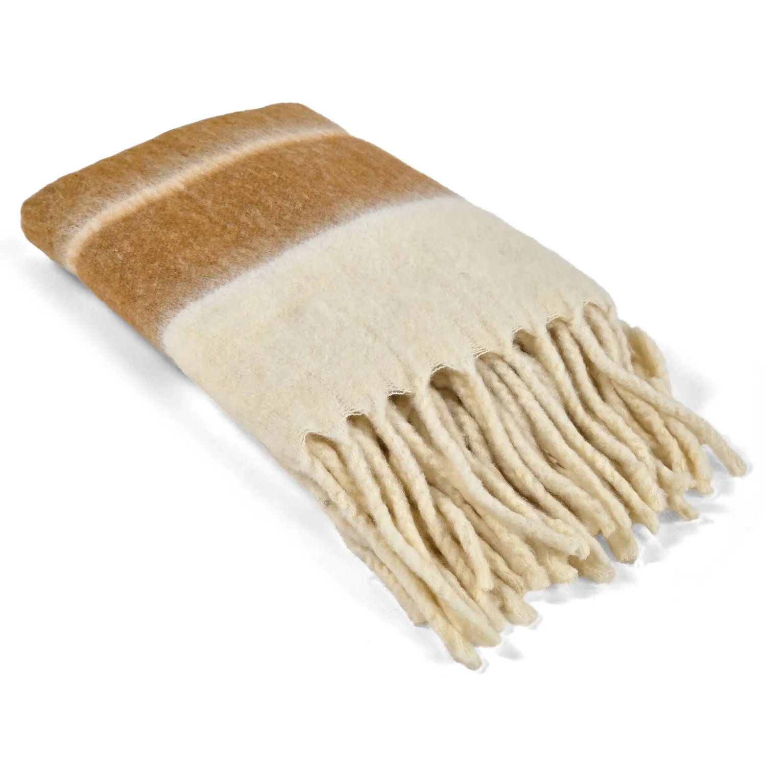 Manta em mistura de lã - Charlotte (amarelo)